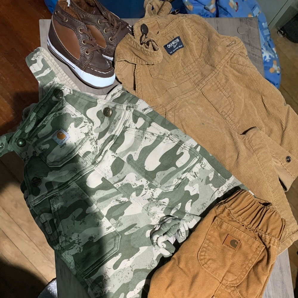 Carhart and Oshkosh baby boy clothes lots